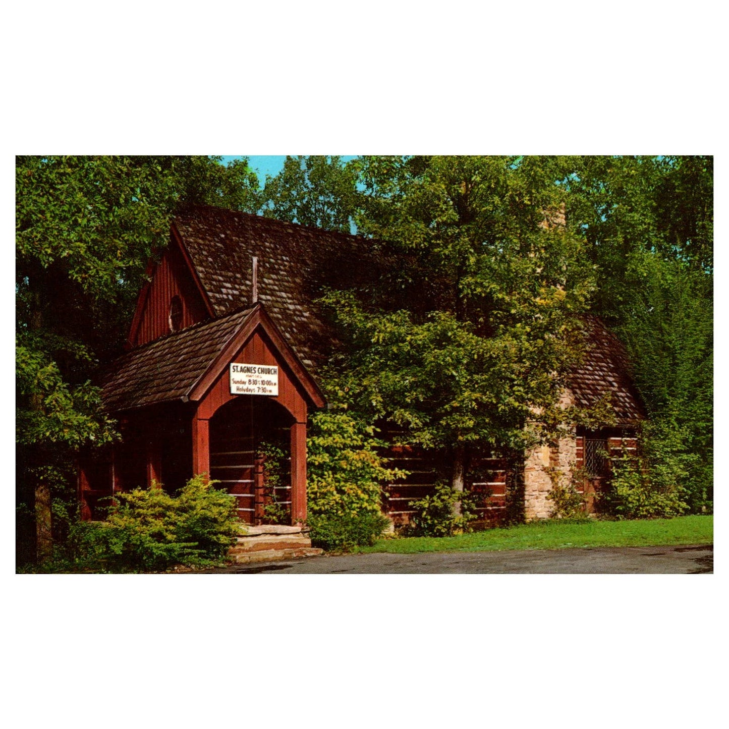 Vintage Postcard - Evangelical Church of St. James Shawano Wisconsin AD9