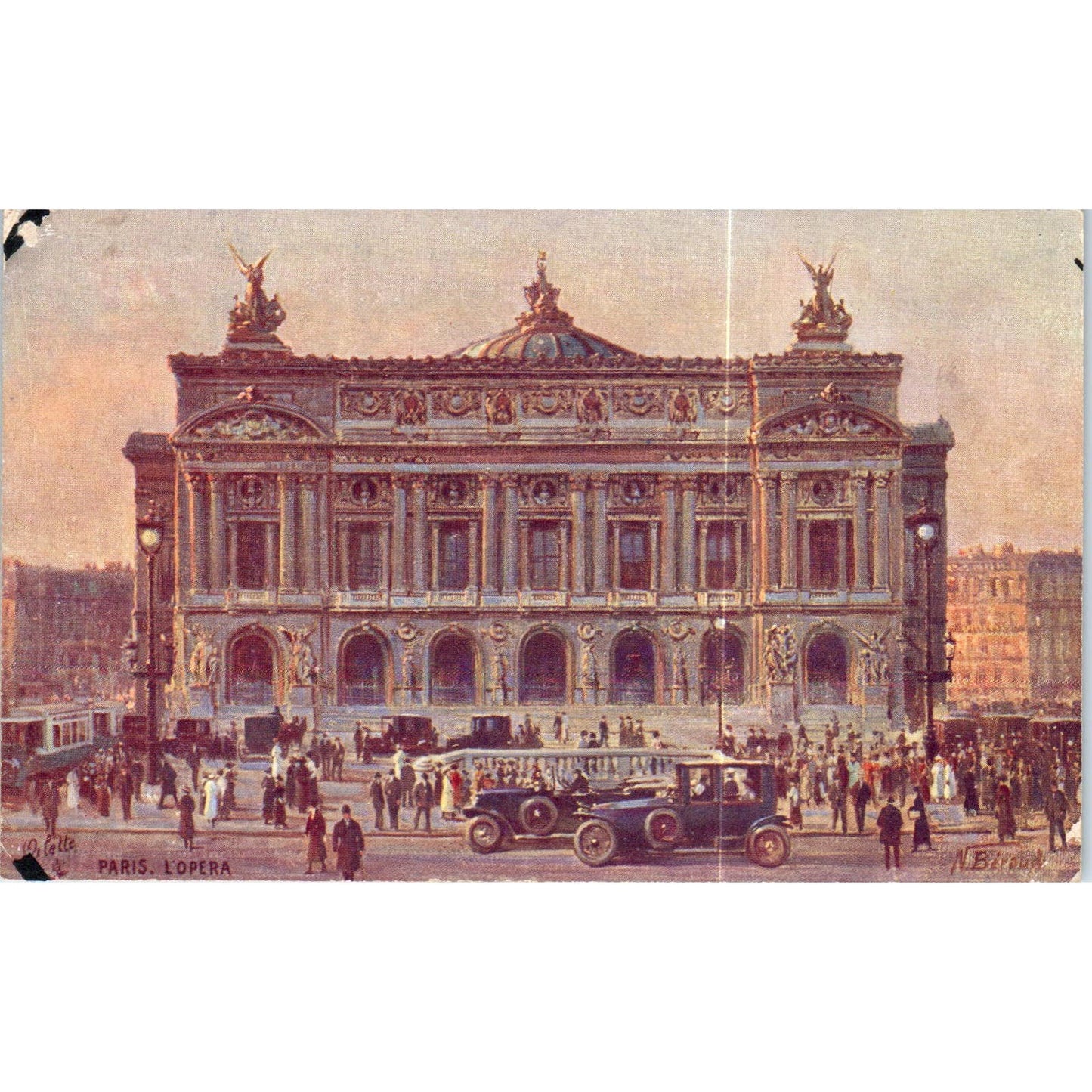 Paris L'Opera Raphael Tuck Original Postcard TK1-P17