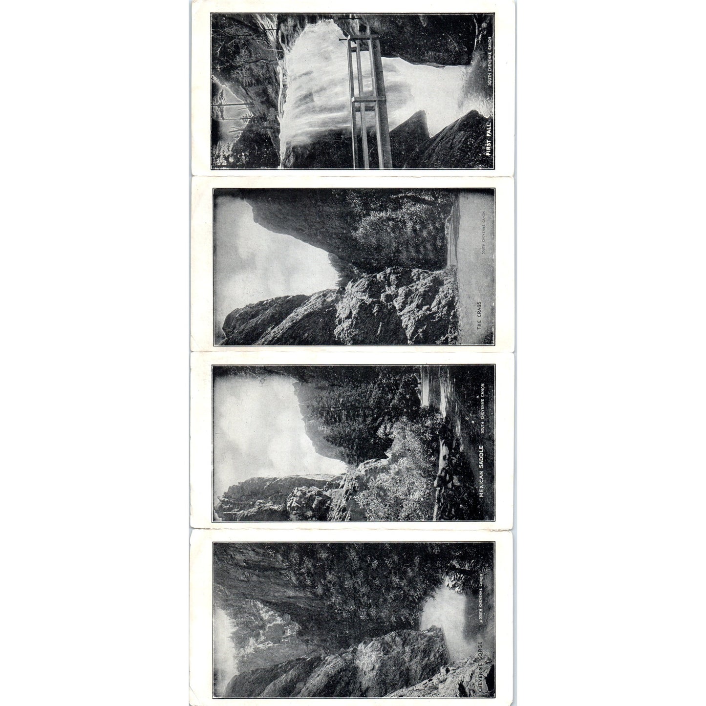 c1920 Seven Falls & South Cheyenne Canyon Colorado Travel Brochure P1-11