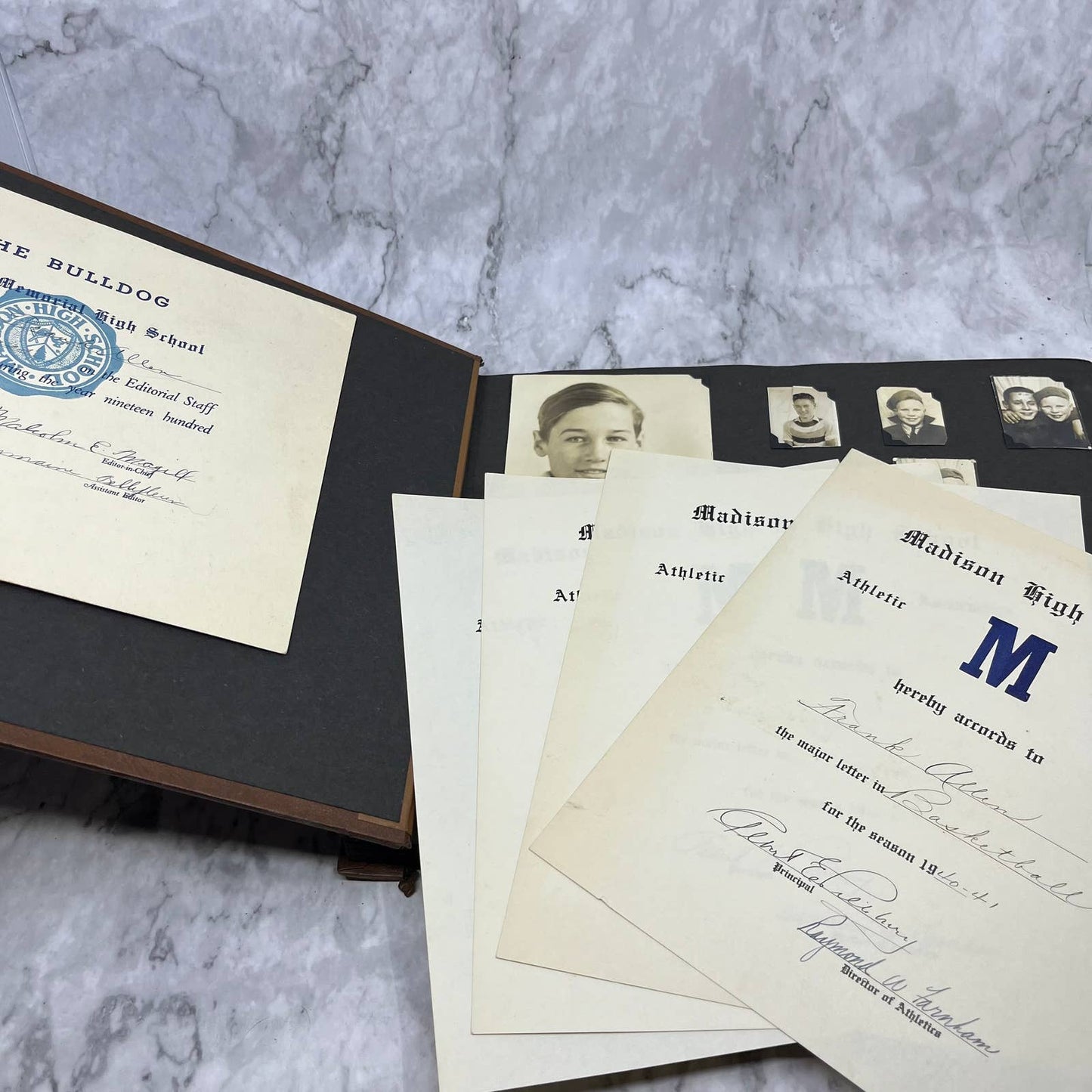 One of a Kind Photo Album Frank Allain Air Force Football Madison Maine TK2