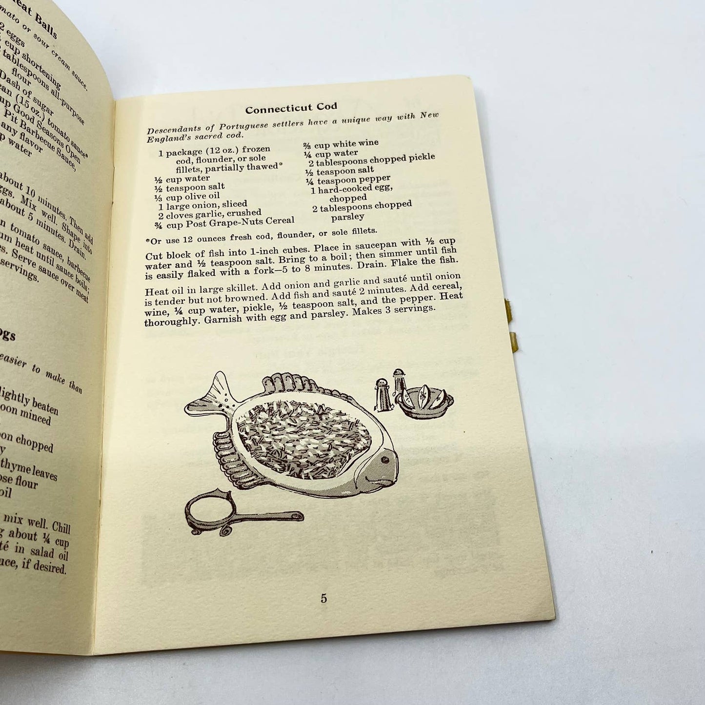 Vintage Post Grape-Nuts Cereal Recipe Cookbook TF7