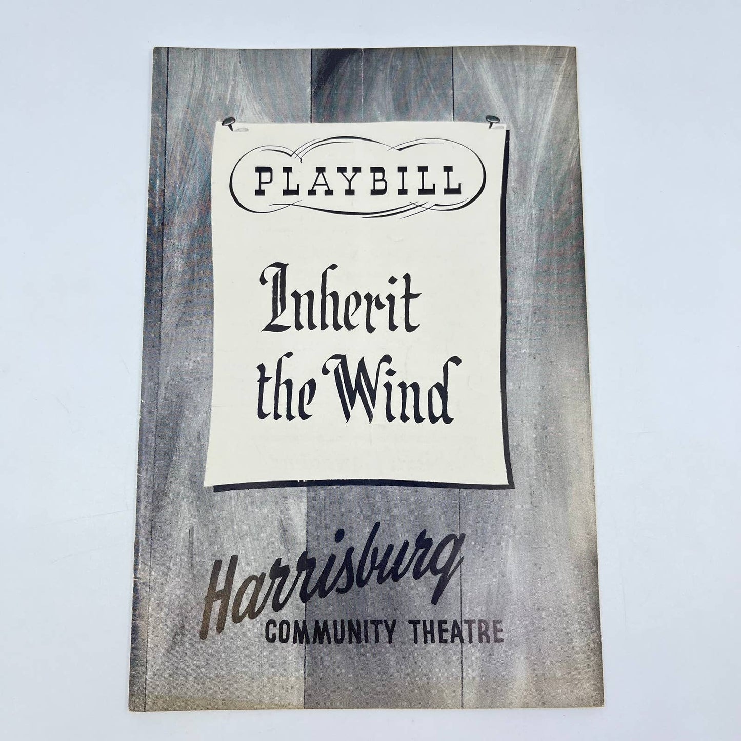 1959 Harrisburg Community Theatre Playbill Inherit the Wind AB3