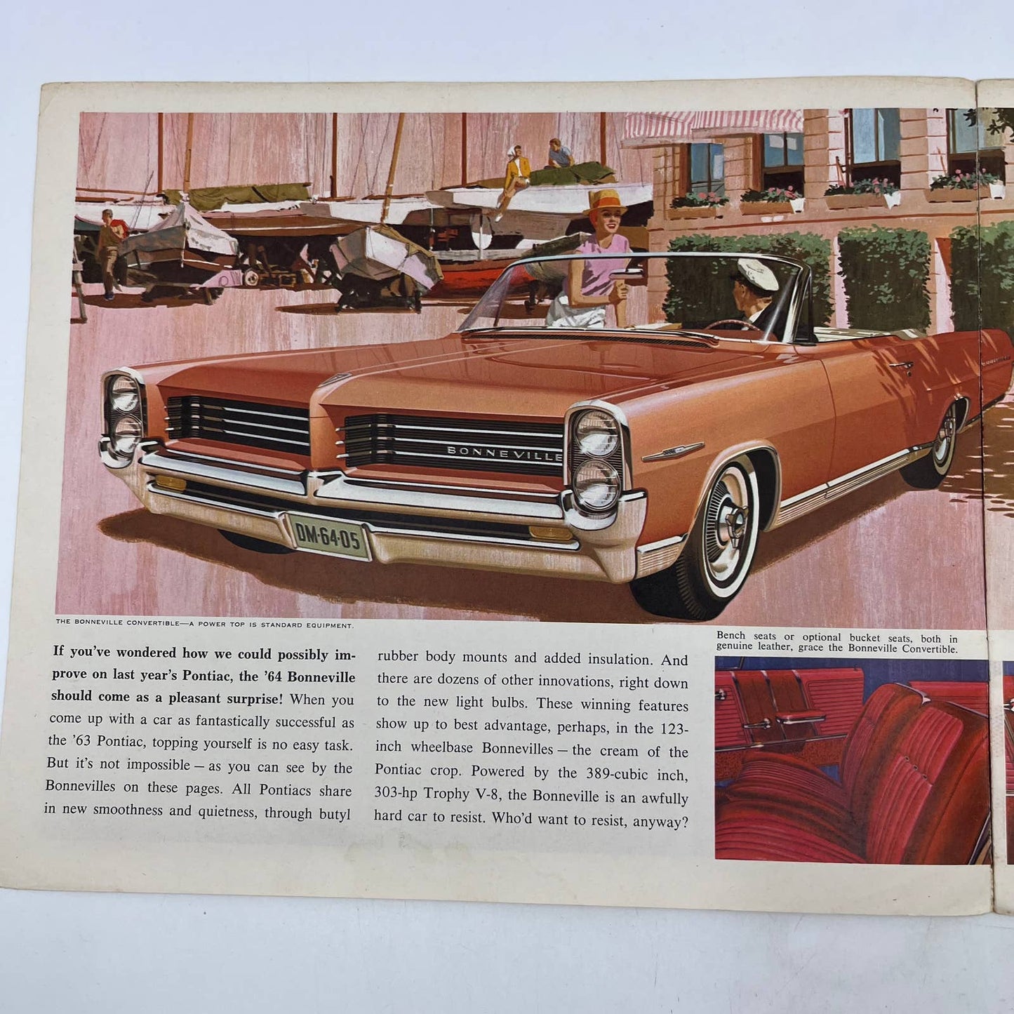 1964 Pontiac Success Car Sales Brochure Wide Track Bonneville Star Chief TH8