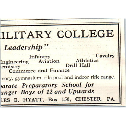 c1920 Harper's Ad - St. Mary's Hall School for Country Girls John Fearnley EA3-1