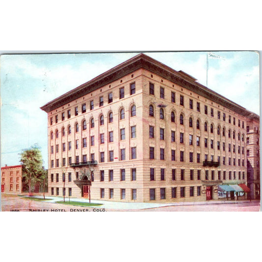 1908 Shipley Hotel Denver Colorado Original Postcard TK1-29