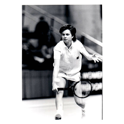 1986 Original Press Photo Women's Tennis Hana Mandlikova US Indoor ~5x7" AD2-4