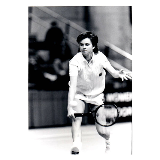 1986 Original Press Photo Women's Tennis Hana Mandlikova US Indoor ~5x7" AD2-4