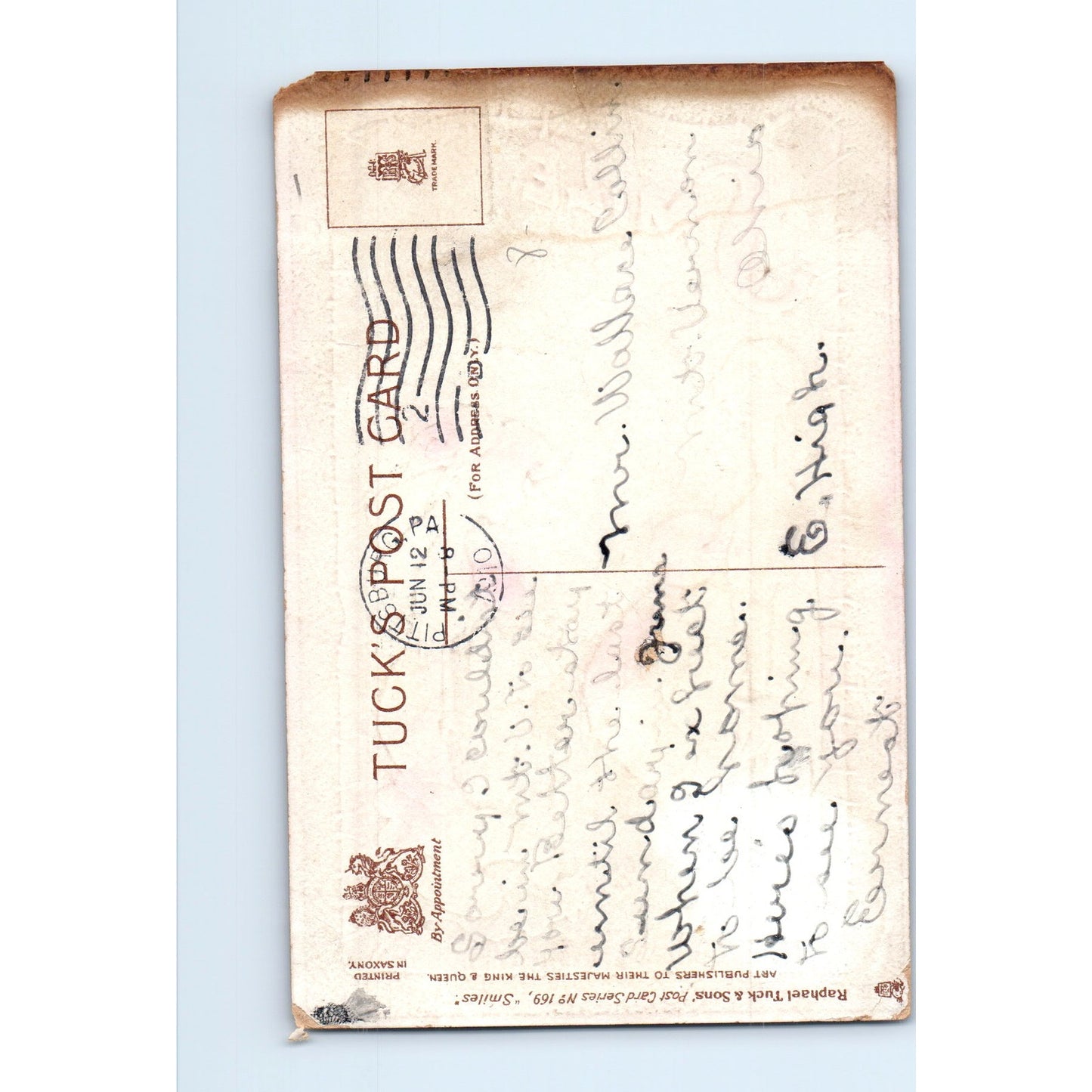 Smile When You're Thin, Laugh if You're Fat Raphael Tuck Postcard P2-12