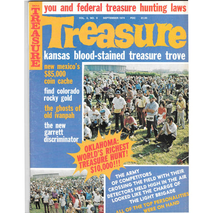 Treasure Magazine - Treasure Hunting Mines Buried Metal Detecting Sep 1974 MB4