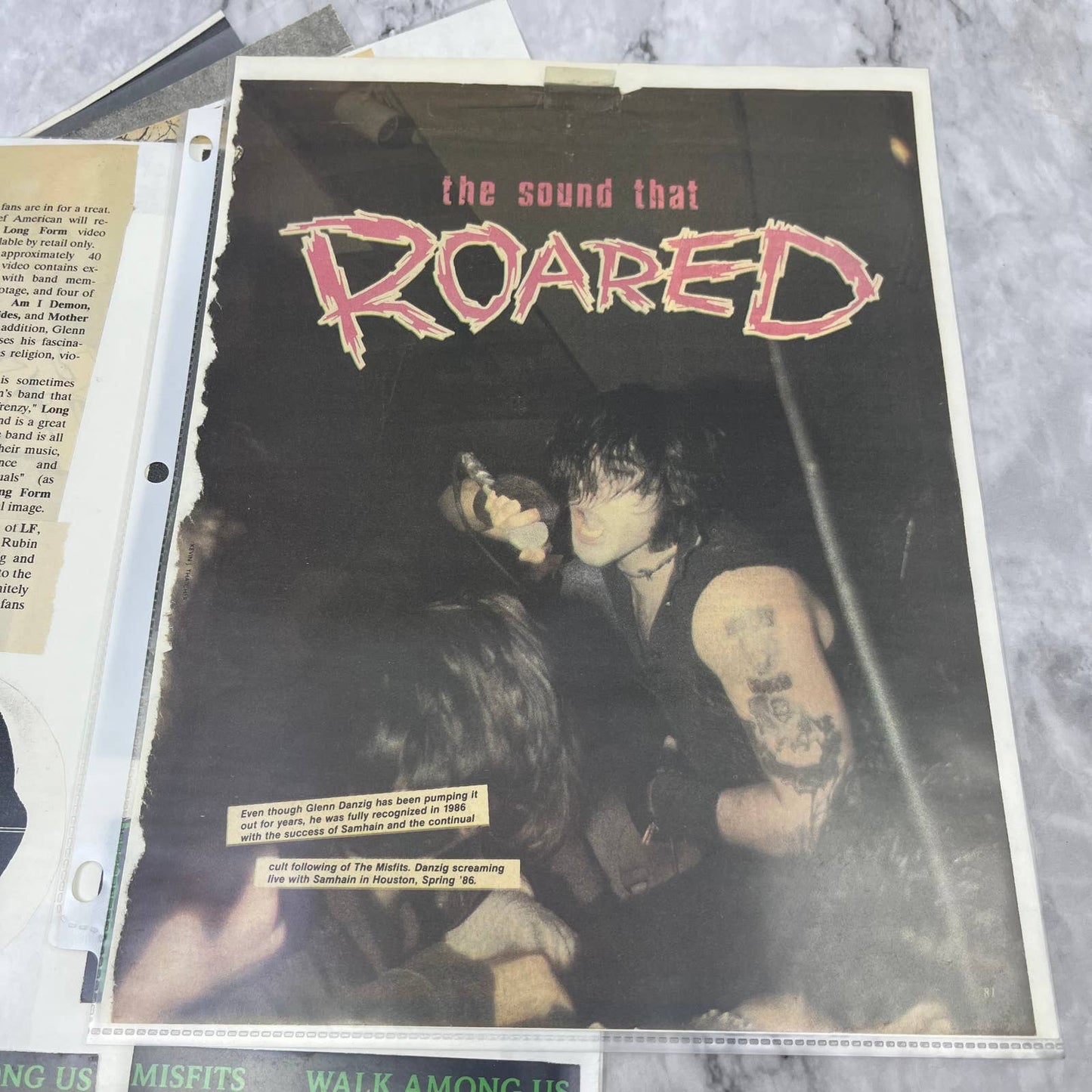 Vintage The Misfits Band Fan Ephemera Collection FL5