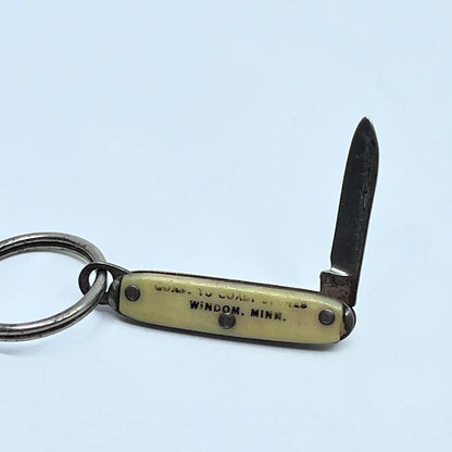 Vintage Key Chain Mini Pocket Knife Coast to Coast Sales Windom MN Keychain SD5