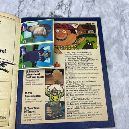 DYNAMITE MAGAZINE BUCK ROGERS WILMA 1981Topps Cards Star Wars Titanic D&D TJ4