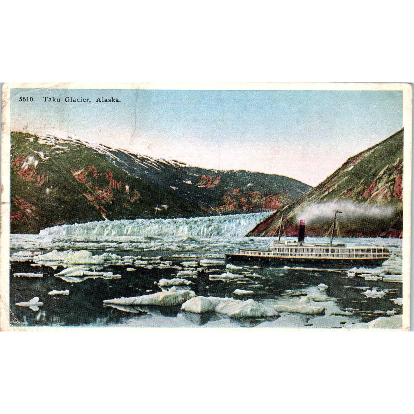 Taku Glacier Carcross Yukon Original Postcard TK1-30