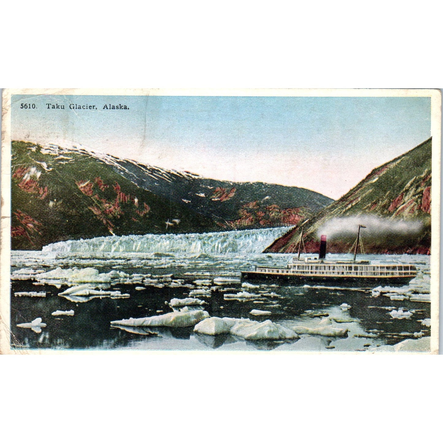 Taku Glacier Carcross Yukon Original Postcard P2-6