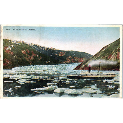 Taku Glacier Carcross Yukon Original Postcard P2-6
