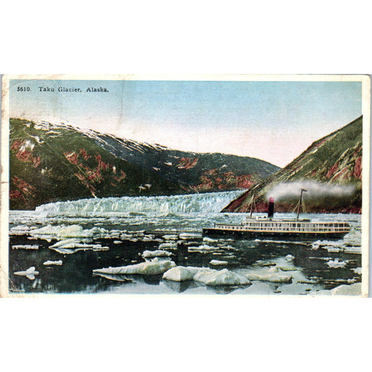 Taku Glacier Carcross Yukon Original Postcard P2-6