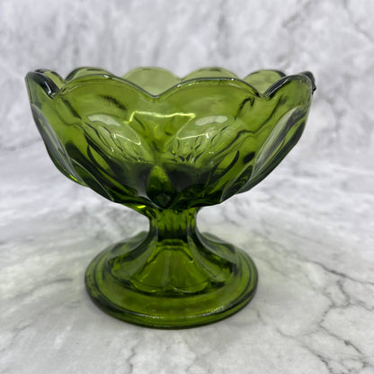 Vintage Anchor Hocking Fairfield Green Ice Cream Dessert Sorbet Bowl 3.5x4.5 TC4