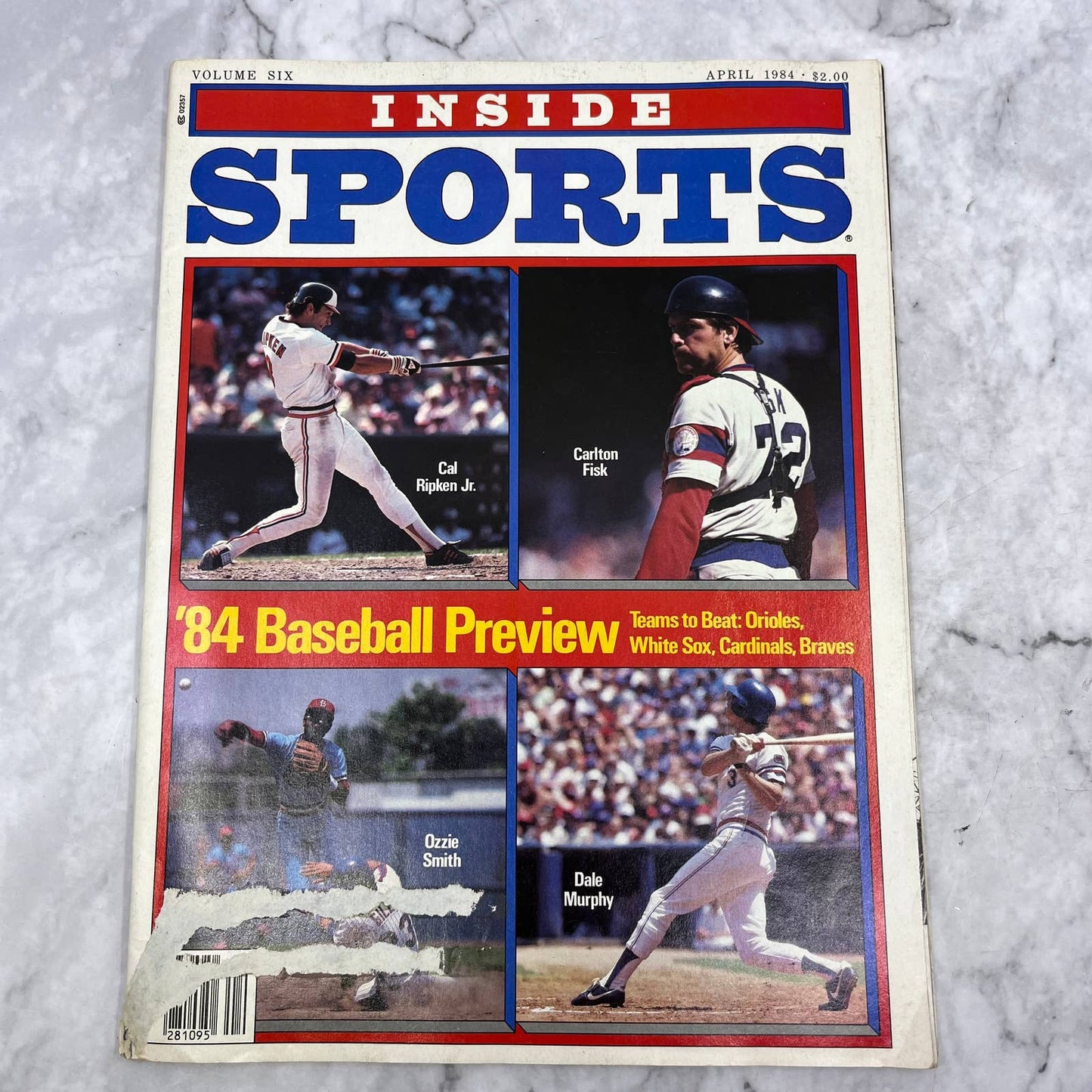 Inside Sports magazine 1984 Cal Ripken Jr OZZIE SMITH Carlton Fisk Murphy TJ3