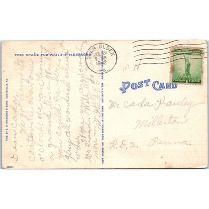 City Water Works Coatesville PA 1912 - Original Postcard TJ9-P1