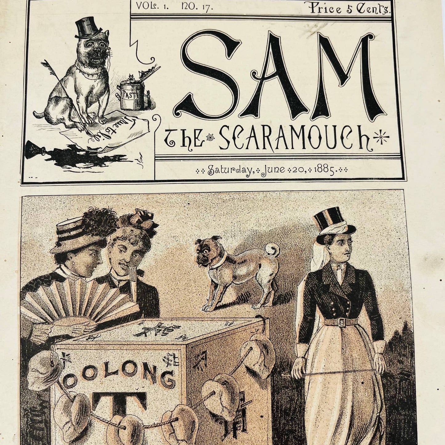 1885 June - Sam the Scaramouch Tabloid Magazine Cincinnati OH C10