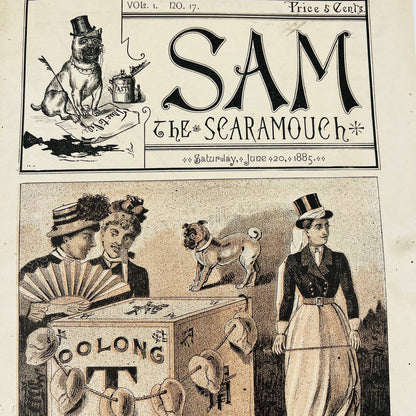 1885 June - Sam the Scaramouch Tabloid Magazine Cincinnati OH C10