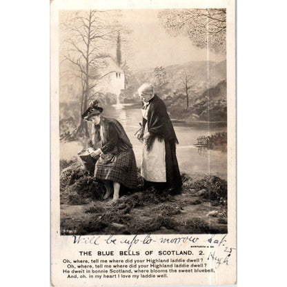 The Blue Bells of Scotland 1906 379/2 Original Postcard P2-3