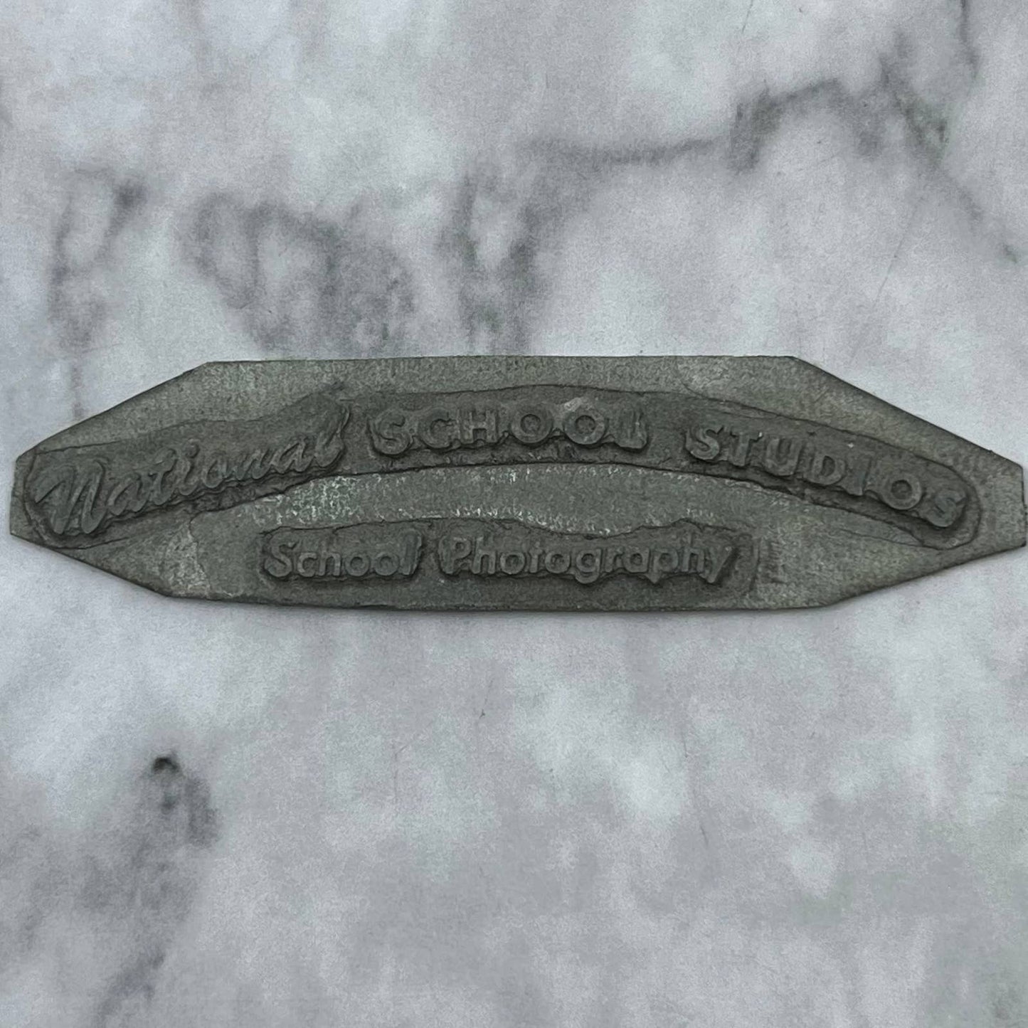 Vtg Letterpress Printers Block Plate National School Studios Photography SE824