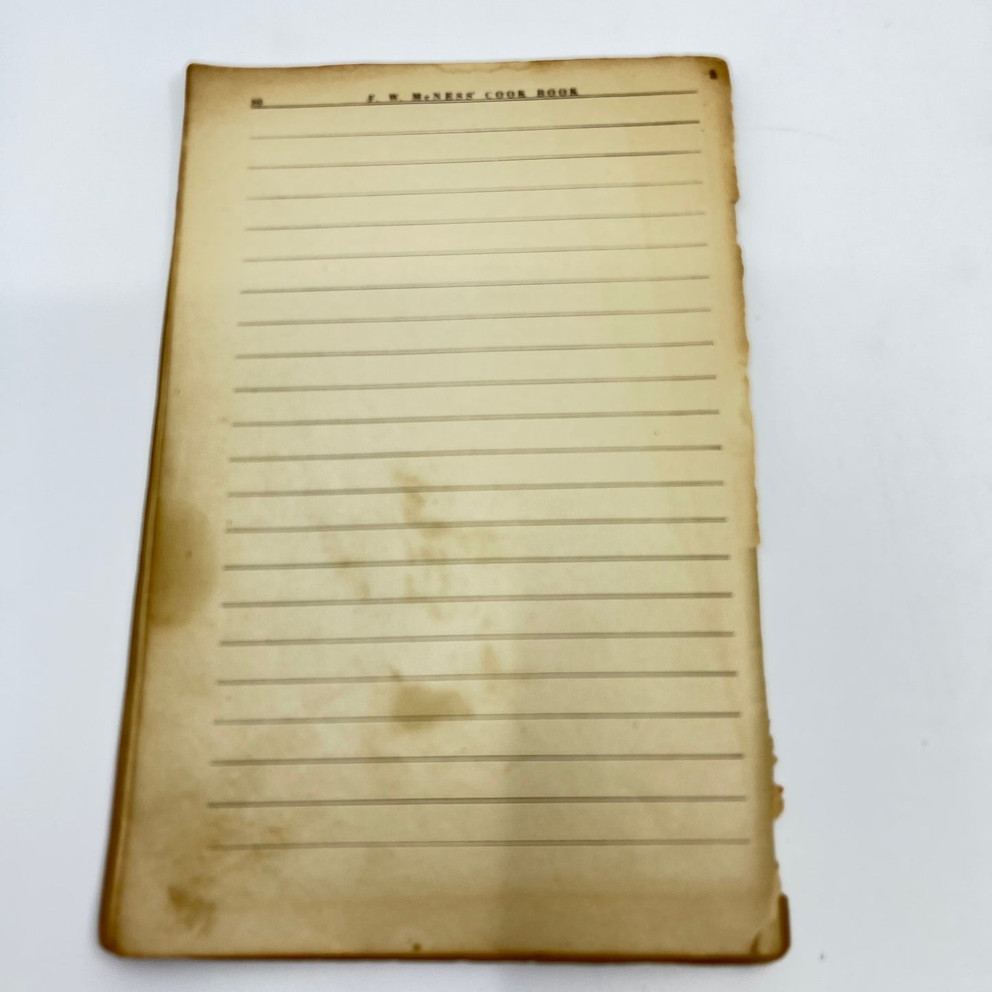 c1910 FW McNess Cookbook Quack Medicine Freeport Illinois L1-4