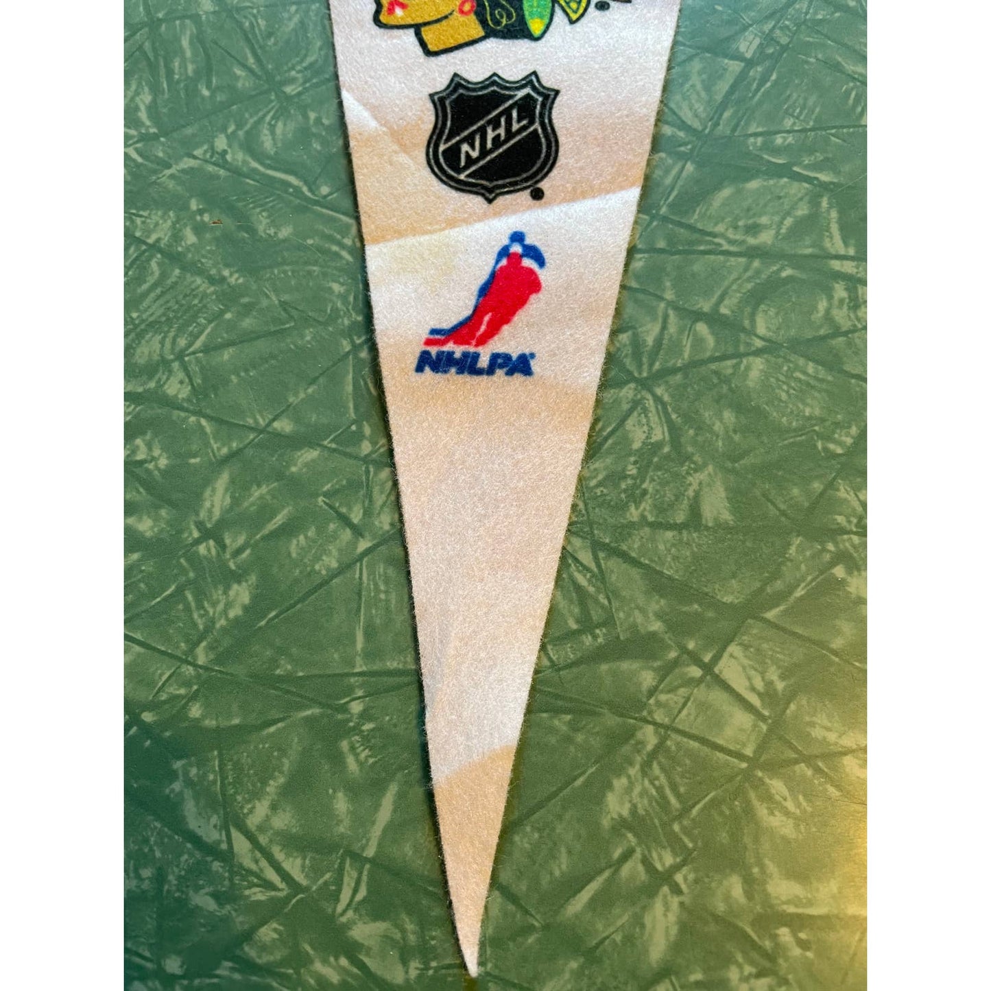 Vintage NHL NHLPA Hockey Chicago Blackhawks Patrick Sharp Felt Pennant Souvenir