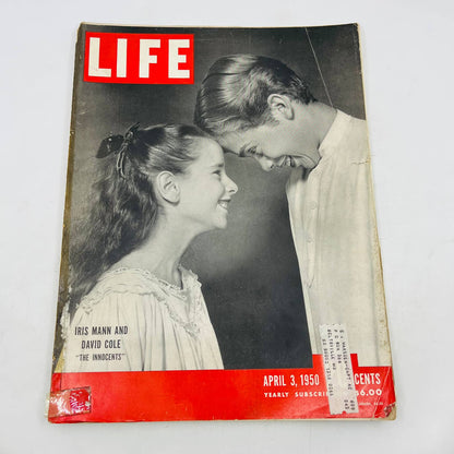 LIFE Magazine April 3, 1950 Iris Mann & David Cole The Innocents TD5