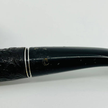 Vintage Medico Cavalier Rusticated Imported Briar Bent Estate Smoking Pipe 6”