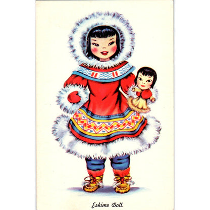 Eskimo Doll - International Doll Series Original Postcard PB8