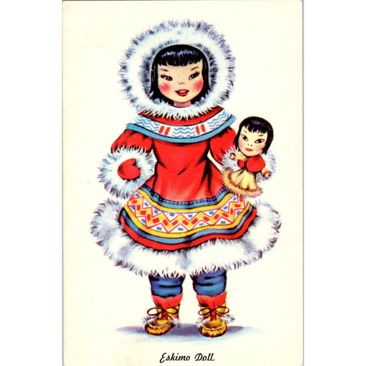 Eskimo Doll - International Doll Series Original Postcard PB8