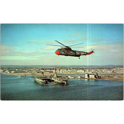 Quonset Point Naval Air Station Rhode Island Original Postcard TK1-P13