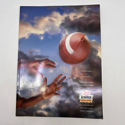 1996 Fiesta Bowl Gameday Program Nebraska Vs. Florida National Championship TH3