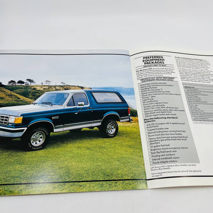 1987 Ford Bronco Car Brochure Catalog Engle Ford Millersburg PA BA1