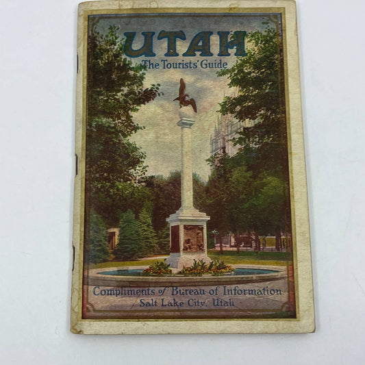 1920's UTAH, THE TOURISTS' GUIDE 100 Pages Union Pacific / Western Pacific TG6