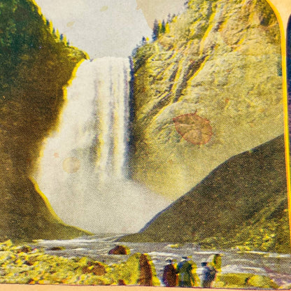 c1900 Lot of 6 Yellowstone Park Stereoview Cards Grand Falls Terraces TA7-2