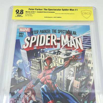 Peter Parker: The Spectacular Spider-Man #1 CGC CBCS 9.8 J Scott Campbell Signed