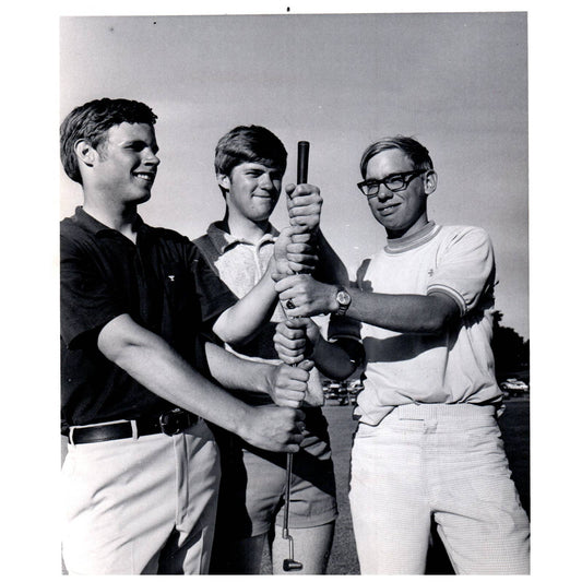 1970 Original Press Photo Golf MN High School Hasbrouck Harris Haslerud 8x10 AD2