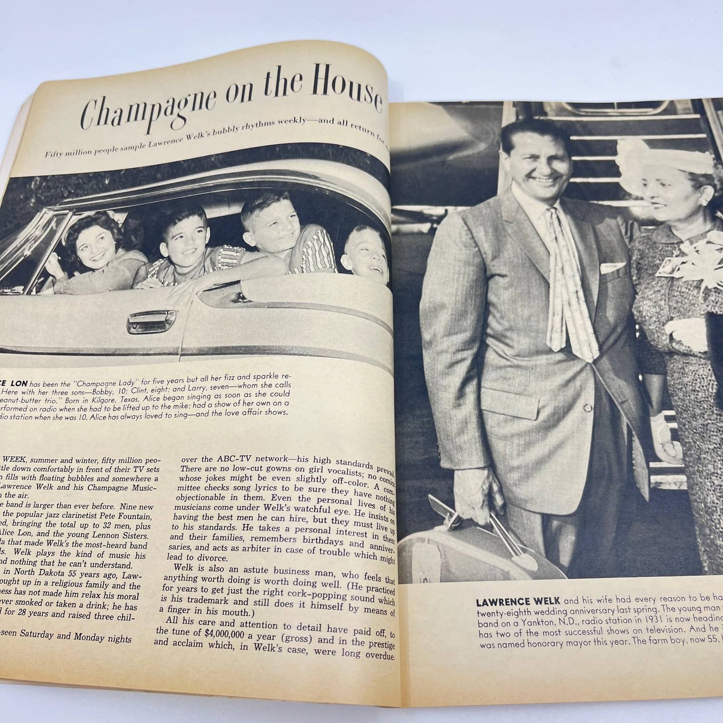 Vintage TV-Radio Album 1958 Magazine Arness Temple Garner Como Nelson TC6