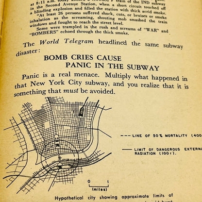 1950 YOU CAN SURVIVE TOMORROW'S ATOMIC ATTACK Weisinger Cold War Propaganda TD3