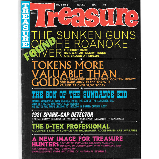 Treasure Magazine - Treasure Hunting Gold Mining Metal Detecting May 1973 M4