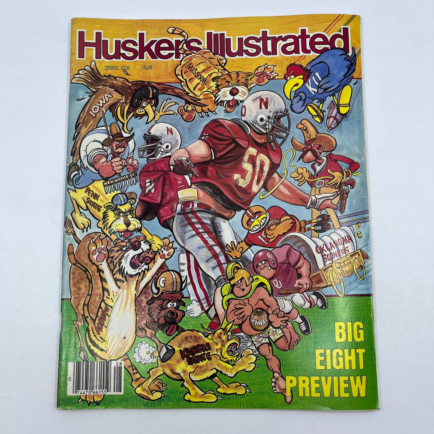 1982 Aug - Nebraska Huskers Illustrated Magazine -  Big 8 Football Preview TH7