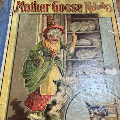 Antique Victorian c1890 Children’s Book Mother Goose Melodies TH7