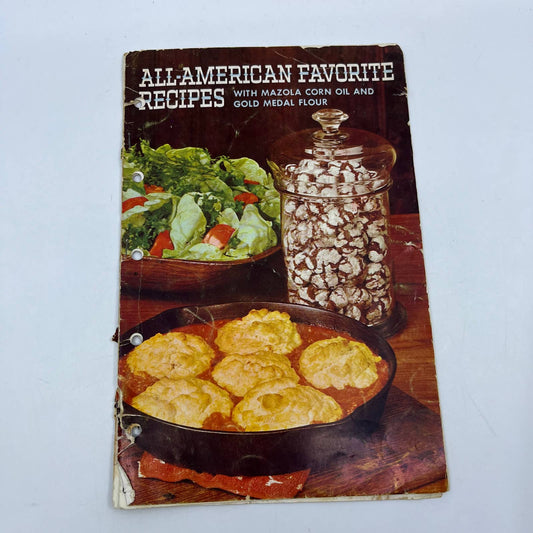 1960 All-American Recipes: Mazola Corn Oil & Gold Medal Flour Cookbook TG6