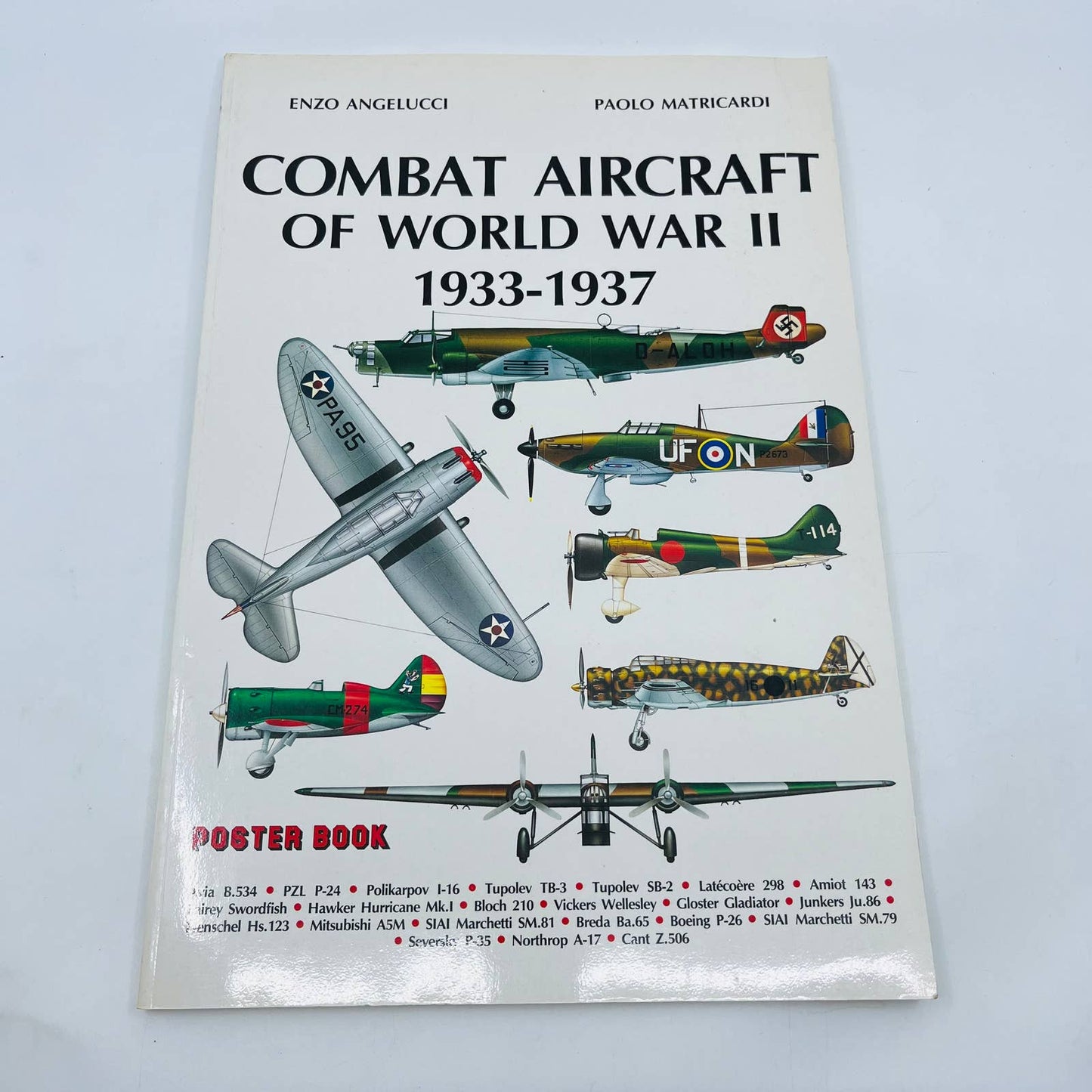 COMBAT AIRCRAFT OF WORLD WAR II Poster Book 3 Volume Lot - ENZO ANGELUCCI TD3