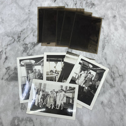 1937 Photos & Negatives of Men Dressed in Drag on Freighter Cruise Ship SE8