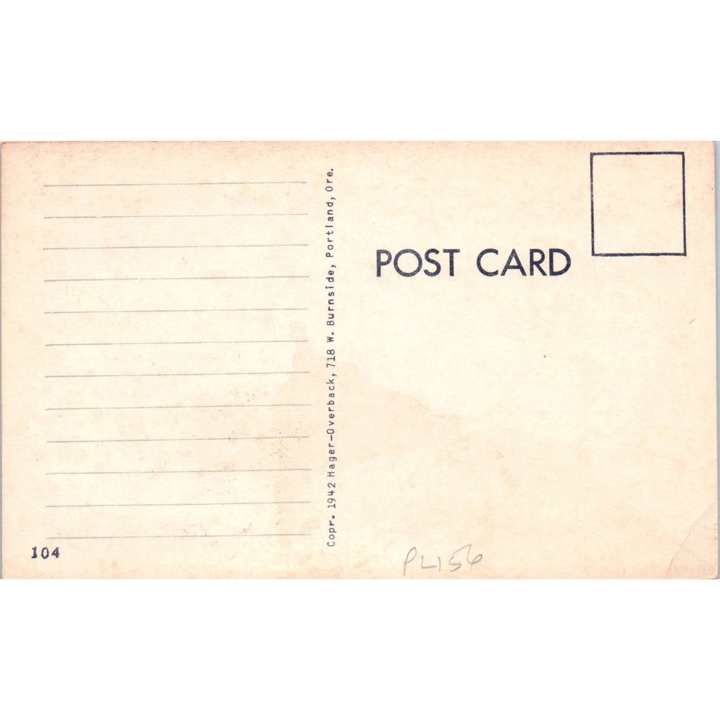 WW2 Too Good To Be True! Army Life No.104 Hager-Overback Comic Postcard TK1-26