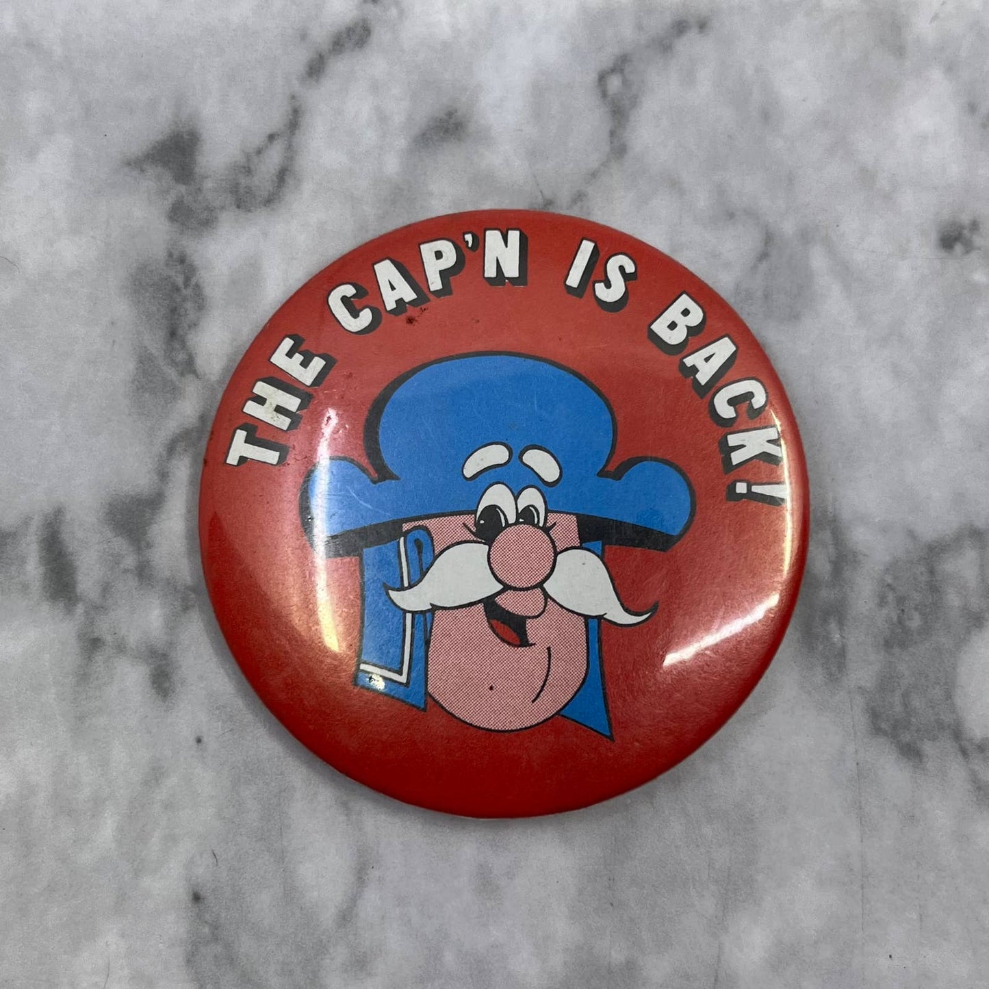 Vintage Captain Crunch - The Cap’n is Back Pinback Button Pin SF1